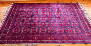 Bokhara Afghan Rug designed by Patnosi 