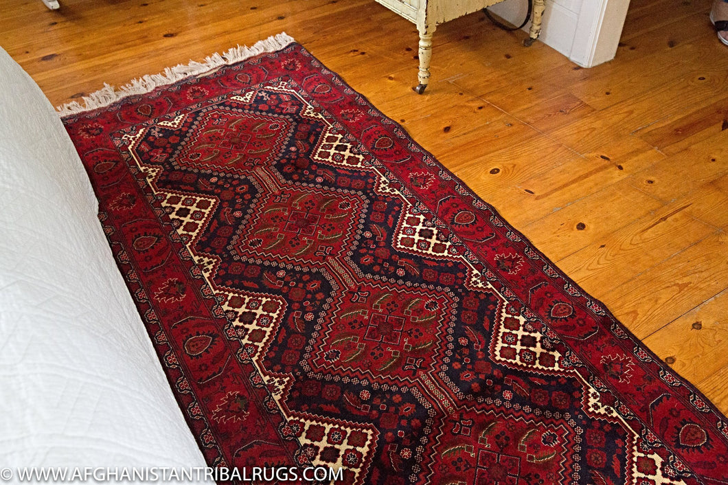 Bokhara Afghan Runner designed by Yousufyabi 