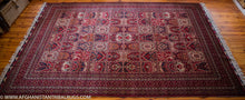 Load image into Gallery viewer, Bokhara Afghan Rug designed by Bakhtiari 