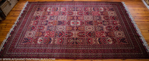 Bokhara Afghan Rug designed by Bakhtiari 