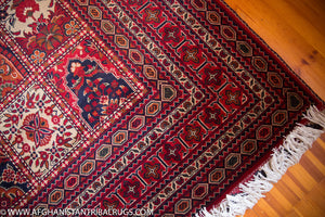 Bokhara Afghan Rug designed by Bakhtiari 