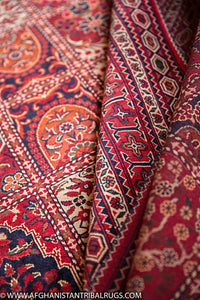 Bokhara Afghan Rug designed by Bakhtiari 