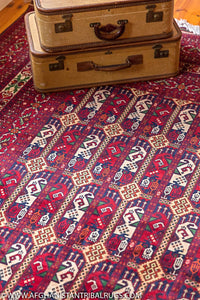 Royal Bokhara Afghan Rug (Large) designed by Shotori Bagmal 